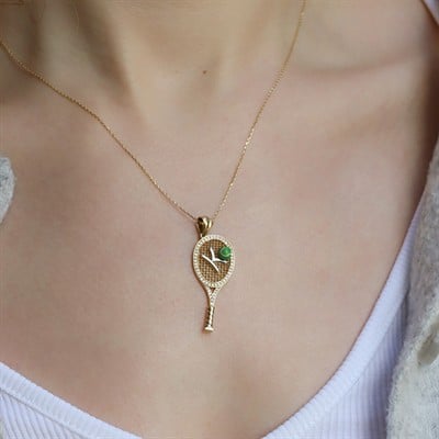 Kişiye Özel Tasarım Tenis Kolye