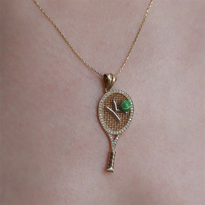 Kişiye Özel Tasarım Tenis Kolye