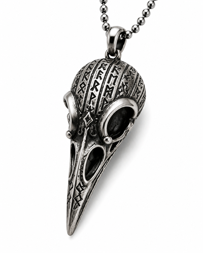 Raven Skull Kolye 