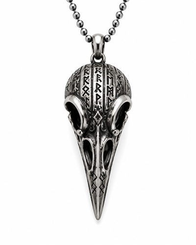 Raven Skull Kolye 