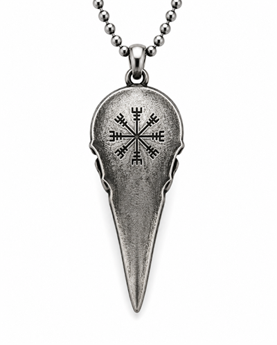Raven Skull Kolye 