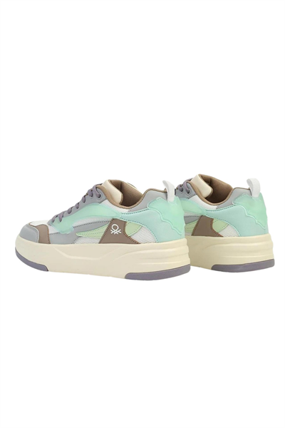 Benetton Kadın Beyaz - Lila Sneaker BNI10001-01