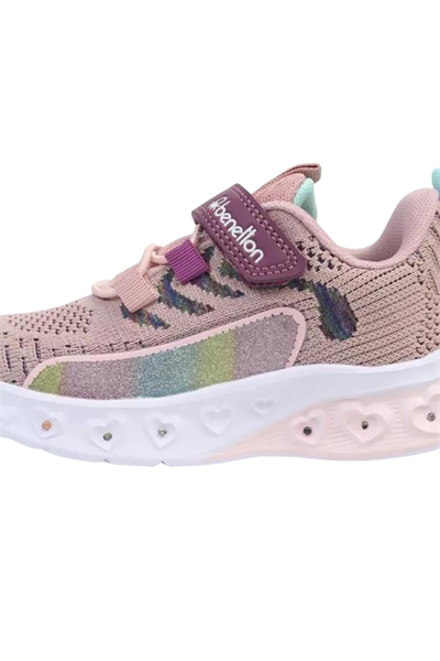 Benetton Kız Çocuk Pudra Işıklı Spor Ayakkabı BNI10124-01