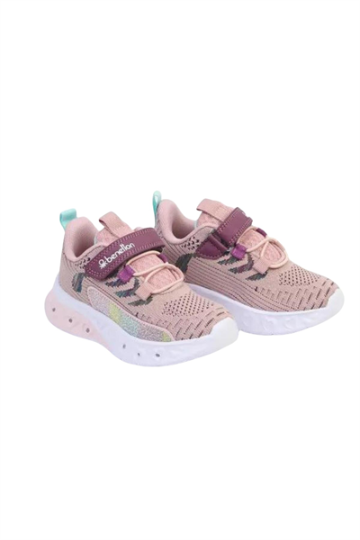 Benetton Kız Çocuk Pudra Işıklı Spor Ayakkabı BNI10124-01
