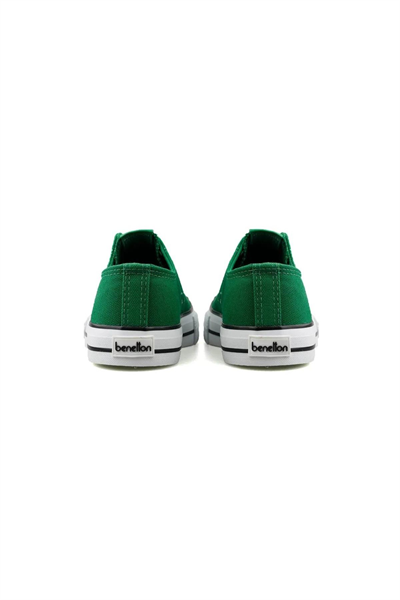 Benetton Unisex Bağcıklı Yeşil Keten Ayakkabı BN30196