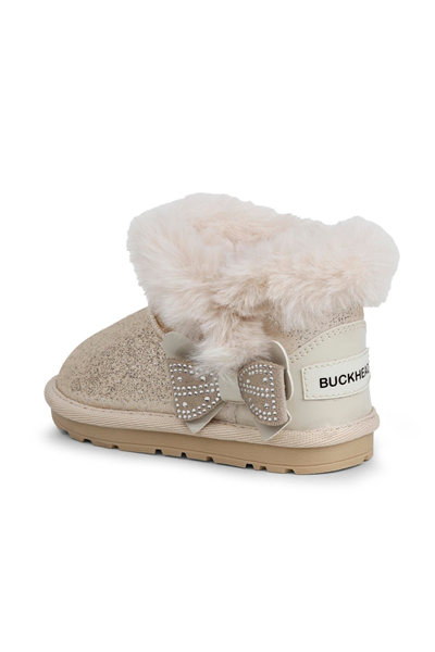 Buckhead Curly Kız Çocuk İçi Kürklü Simli Bot - Bej BUCK3061-011