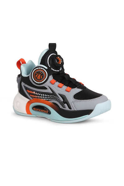 Buckhead Pick Çocuk Spor Ayakkabı - Siyah Gri BUCK3057-020
