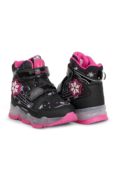Buckhead Snowy Kız Çocuk Işıklı Waterproof Bot - Siyah BUCK3034-001