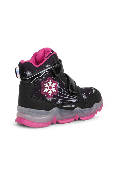 Buckhead Snowy Kız Çocuk Işıklı Waterproof Bot - Siyah BUCK3034-001