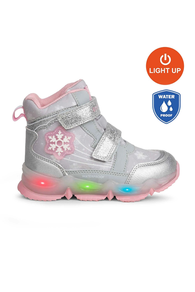 Buckhead Snowy Kız Çocuk Işıklı Waterproof Bot  - Gümüş BUCK3034-004
