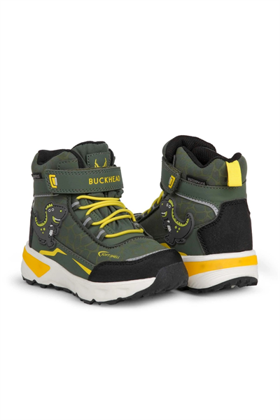 Buckhead T-Rex Çocuk Işıklı Bot - Haki Waterproof BUCK3036-038