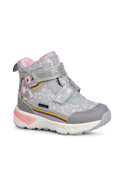 Buckhead Unicornie Kız Çocuk Işıklı Bot - Gri Waterproof BUCK3033-004