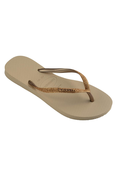Havaianas Slim Glitter II Kadın Altın Simli Terlik 4146975-9177