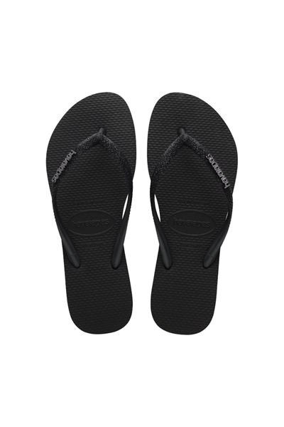 Havaianas Slim Glitter II Kadın Siyah Simli Terlik 4146975-1069