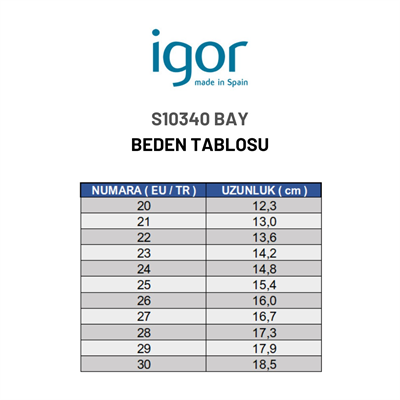 Igor Bay Çocuk Kum Sandalet S10340-100