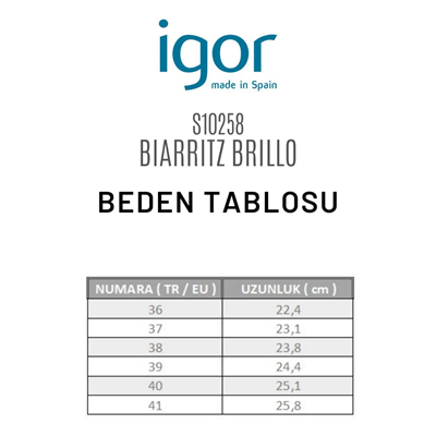 Igor Biarritz Brillo Kadın Siyah Rugan Sandalet S10258-002