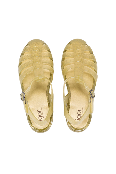 Igor Biarritz Glitter Kadın Altın Simli Sandalet S10262-140