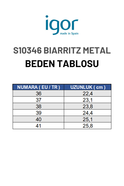 Igor Biarritz Mate Metal Kadın Sandalet - Mat Platin S10346-388