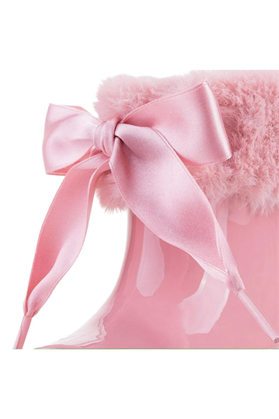 Igor Bimbi Soft Borreguito Kız Çocuk İçi Kürklü Yağmur Çizmesi - Pembe CC333-010