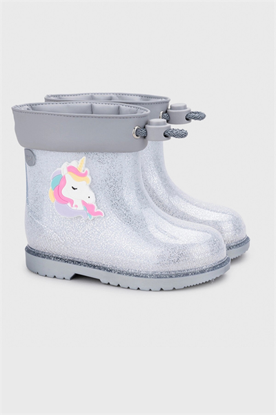 Igor Bimbi Unicornio Glitter Kız Çocuk Yağmur Çizmesi - Şeffaf Simli W10339-135