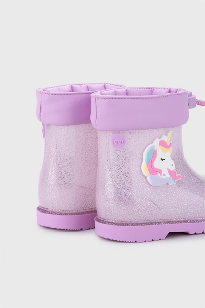 Igor Bimbi Unicornio Glitter Kız Çocuk Yağmur Çizmesi - Lila Simli W10339-212