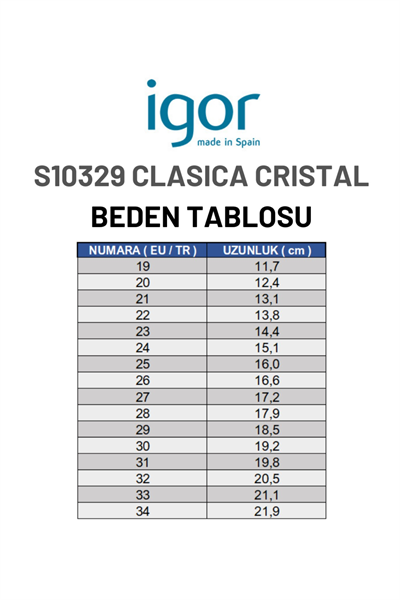 Igor Clasica Cristal Kız Çocuk Şeffaf Simli Sandalet S10329-386