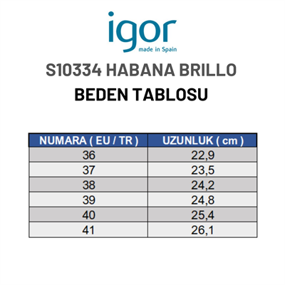Igor Habana Brillo Kadın Siyah Rugan Terlik S10334-002