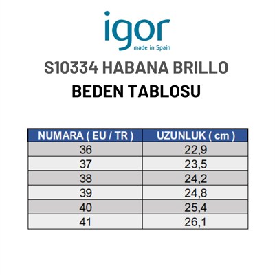 Igor Habana Brillo Kum Rugan Kadın Terlik S10334-100