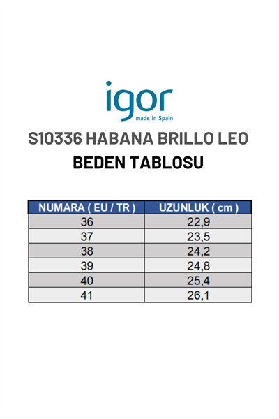 Igor Habana Brillo Leo Kadın Haki Leopar Kadın Terlik S10336-013