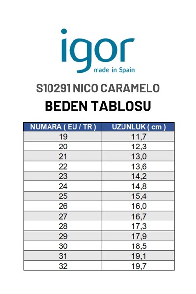 Igor Nico Caramelo Çocuk Sandalet - Mavi Karamel S10291-047