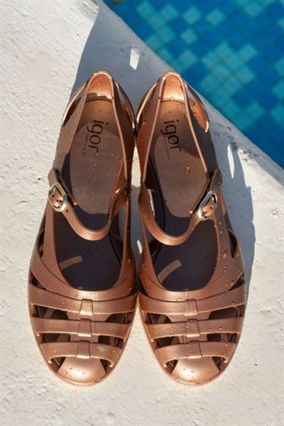 Igor Paris Metal Kadın Sandalet - Bronz S10375-099