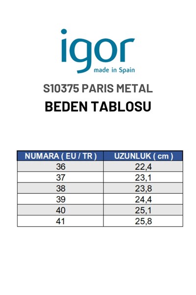 Igor Paris Metal Kadın Sandalet - Bronz S10375-099