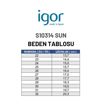 Igor Sun Çocuk Terlik - Okyanus S10314-225