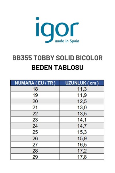 Igor Tobby Bicolor Çocuk Sandalet - Fildişi Mint BB355-079