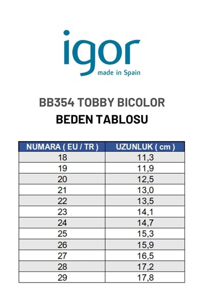 Igor Tobby Bicolor Çocuk Sandalet - Lacivert Turuncu BB354-063