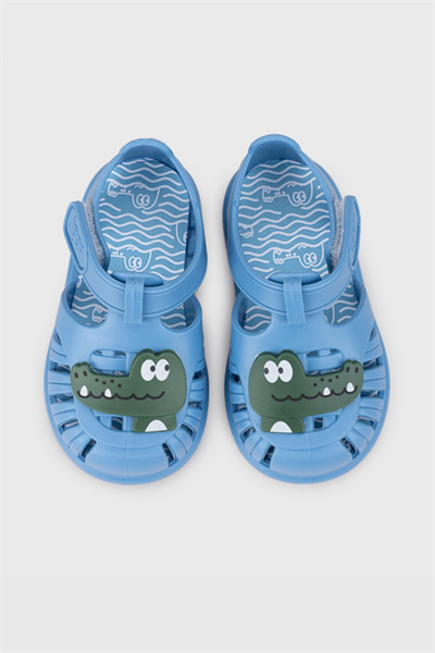 Igor Tobby Croco Çocuk Timsah Desenli Sandalet - Mavi S10371-363