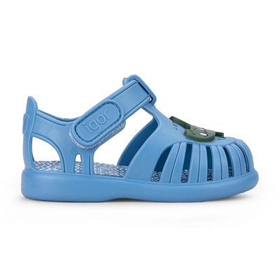 Igor Tobby Croco Çocuk Timsah Desenli Sandalet - Mavi S10371-363