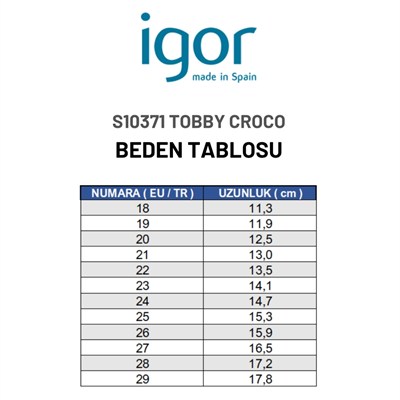 Igor Tobby Croco Çocuk Timsah Desenli Sandalet - Yeşil S10371-361