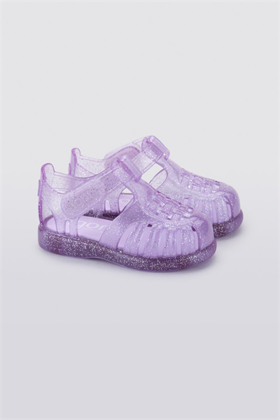 Igor Tobby Gloss Glitter Kız Çocuk Lila Simli Sandalet S10308-212