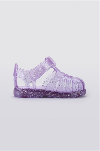 Igor Tobby Gloss Glitter Kız Çocuk Lila Simli Sandalet S10308-212