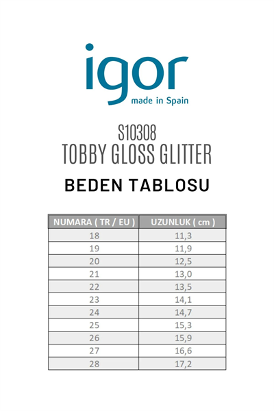 Igor Tobby Gloss Glitter Kız Çocuk Şeffaf Simli Sandalet S10308-091