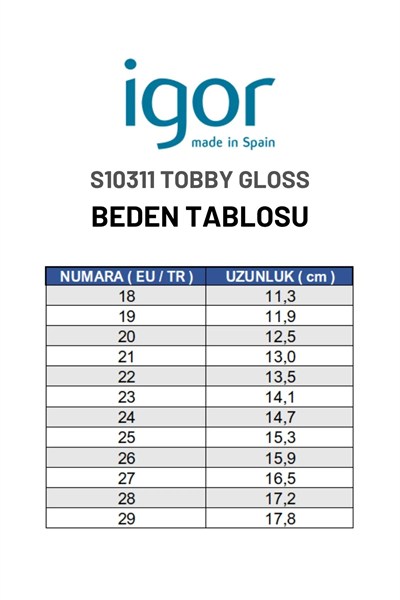 Igor Tobby Gloss Kız Çocuk Parlak Sandalet - Fildişi S10311-079