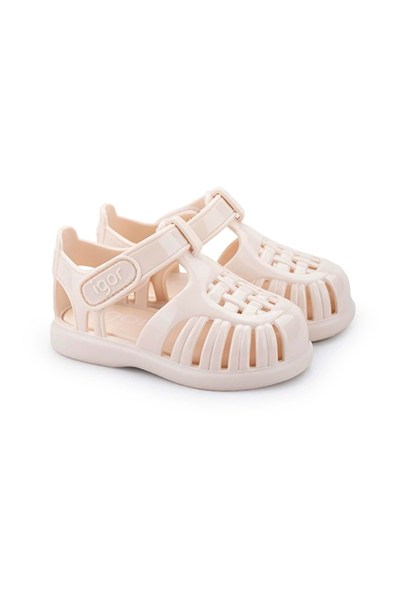 Igor Tobby Gloss Kız Çocuk Parlak Sandalet - Fildişi S10311-079