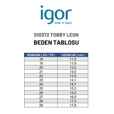Igor Tobby Leon Çocuk Sandalet - Sarı S10372-235