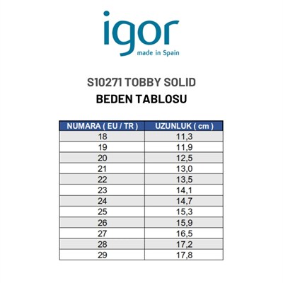 Igor Tobby Solid Çocuk Haki Sandalet S10271-013