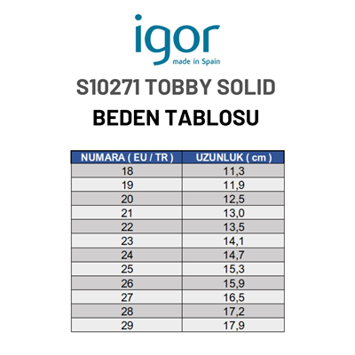 Igor Tobby Solid Kum Çocuk Sandalet S10271-100
