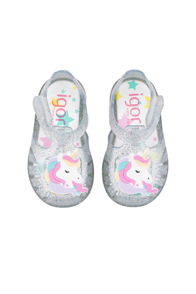 Igor Tobby Unicornio Kız Çocuk Şeffaf Sandalet S10341-386
