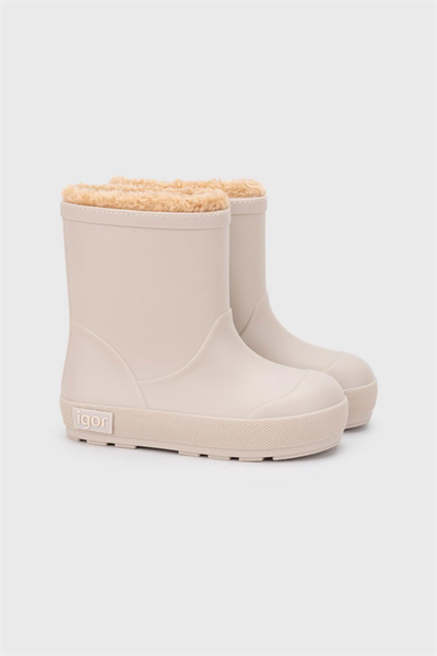 Igor Yogi Borreguito Çocuk Bej Kürklü Yağmur Çizmesi W10306-004