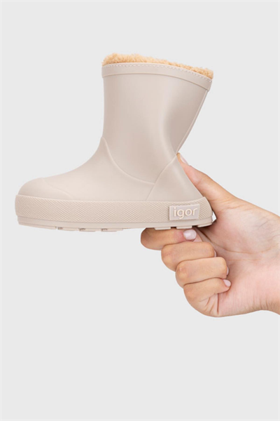 Igor Yogi Borreguito Çocuk Bej Kürklü Yağmur Çizmesi W10306-004