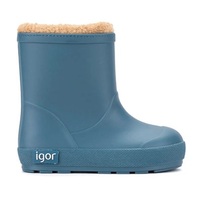 Igor Yogi Borreguito Çocuk Kürklü Yağmur Çizmesi - Petrol W10306-213